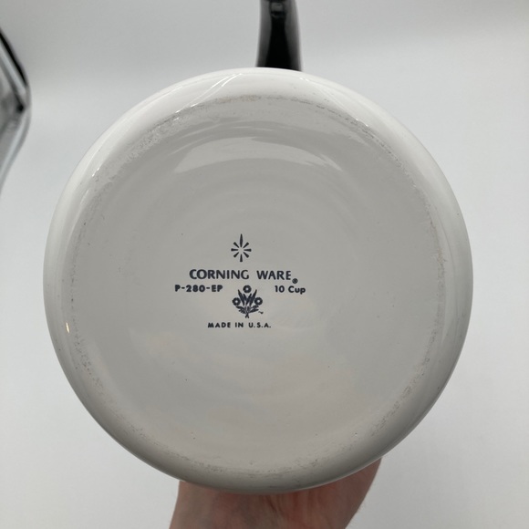 Vintage Corning Ware Coffee Maker Pot 10 Cups Made USA P-280-EP Tested Working - Picture 16 of 16